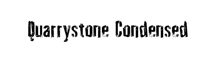 Quarrystone Condensed Font