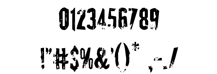 Quarrystone Condensed Font OTHER CHARS