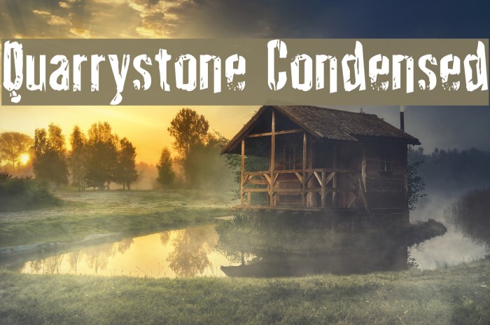 Quarrystone Condensed Font examples