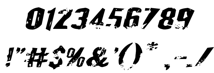 Quarrystone Expanded Italic Font OTHER CHARS