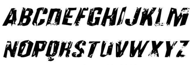Quarrystone Expanded Italic Polices MAJUSCULES