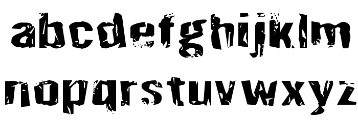 Quarrystone Expanded Font LOWERCASE