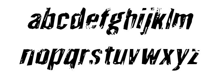 Quarrystone Italic Font LOWERCASE