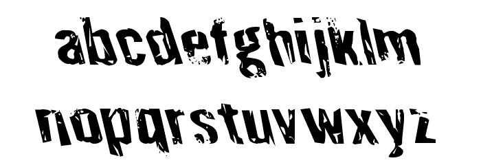 Quarrystone Leftalic Font LOWERCASE