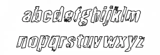 Quarrystone Outline Italic Fuentes MINÚSCULAS