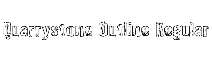 Quarrystone Outline Regular  Free Fonts Download