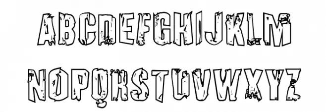 Quarrystone Outline Regular Polices MAJUSCULES