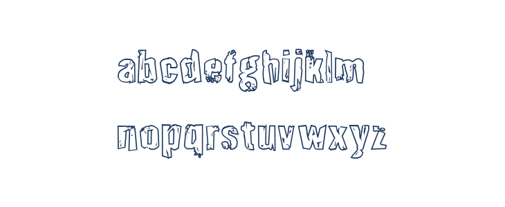 Quarrystone Outline Regular Lowercase