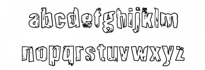 Quarrystone Outline Regular Fonte MINÚSCULAS