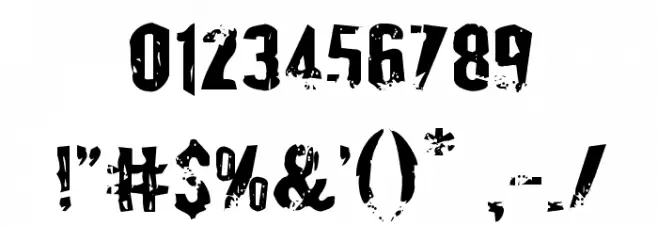 Quarrystone Regular Font OTHER CHARS