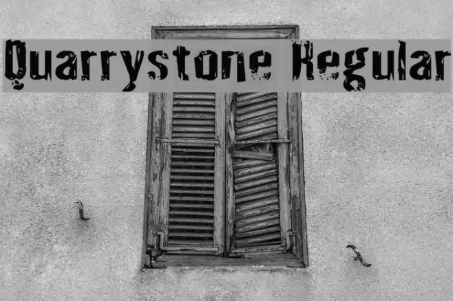 Quarrystone Regular Font examples