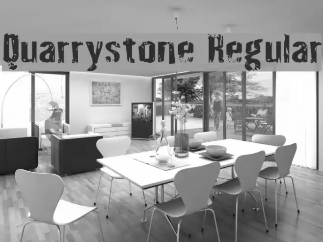 Quarrystone Regular Font examples