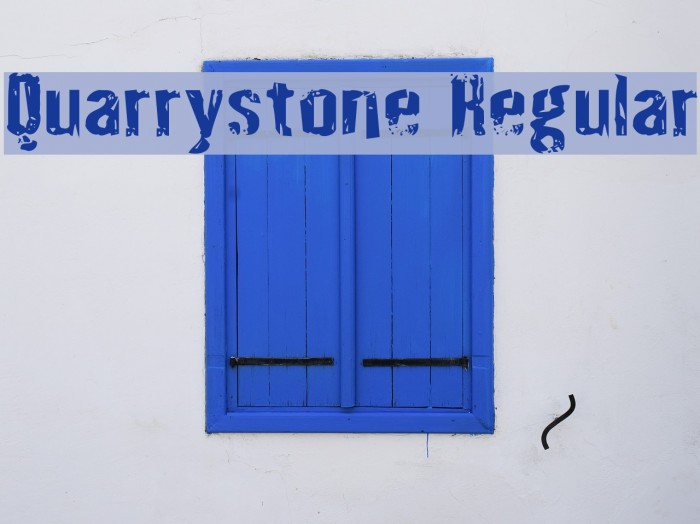 Quarrystone Regular Font examples