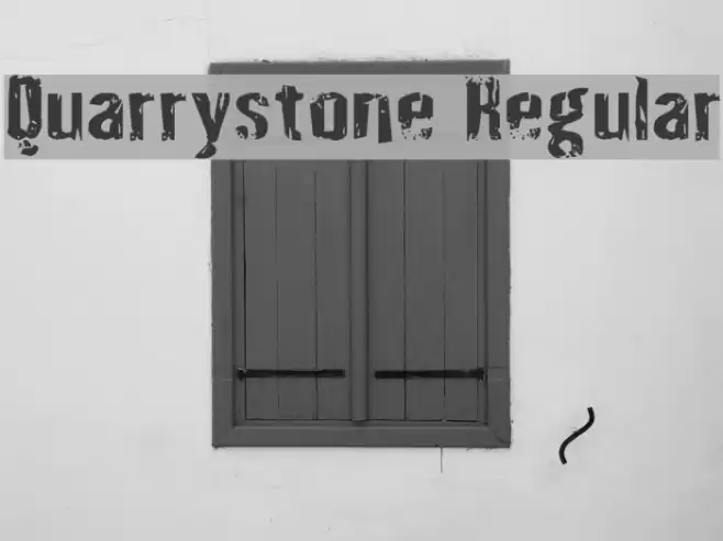 Quarrystone Regular Font examples
