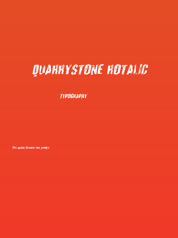 Quarrystone Rotalic Poster