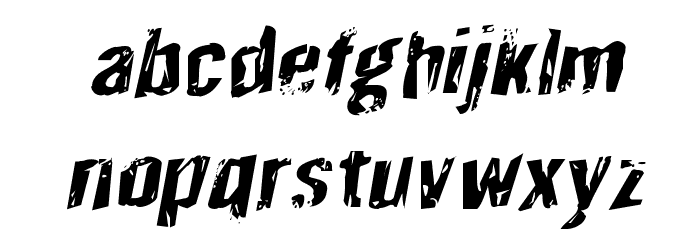 Quarrystone Rotalic Font LOWERCASE