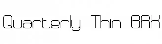 Quarterly Thin BRK  baixar fontes gratis