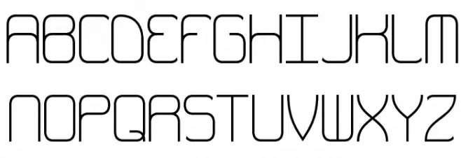 Quarterly Thin BRK Font UPPERCASE