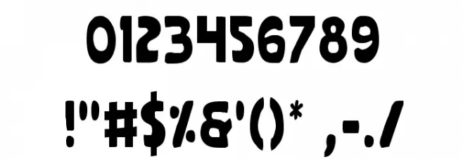 Quartermain Condensed Font OTHER CHARS