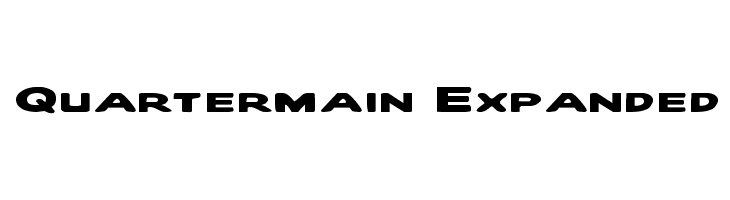 Quartermain Expanded  font caratteri gratis