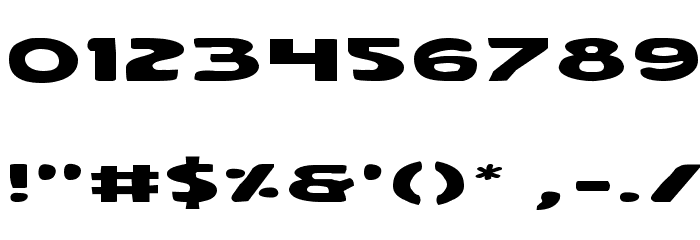 Quartermain Expanded Font OTHER CHARS