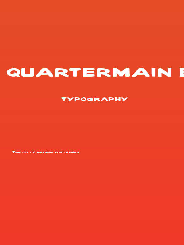 Quartermain Expanded Poster