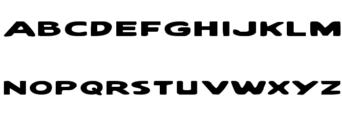 Quartermain Expanded Font LOWERCASE