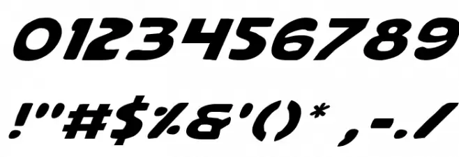 Quartermain Italic Font OTHER CHARS