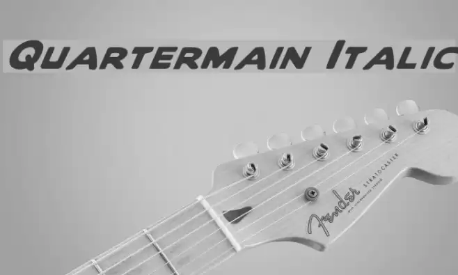 Quartermain Italic Font examples
