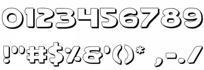 Quartermain Outline Font OTHER CHARS