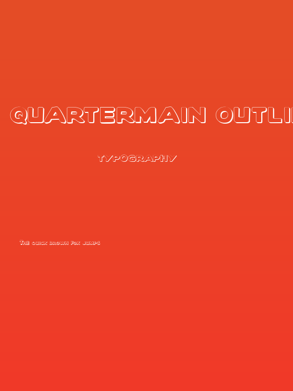 Quartermain Outline Poster