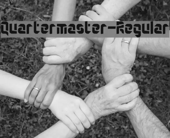 Quartermaster-Regular Font examples