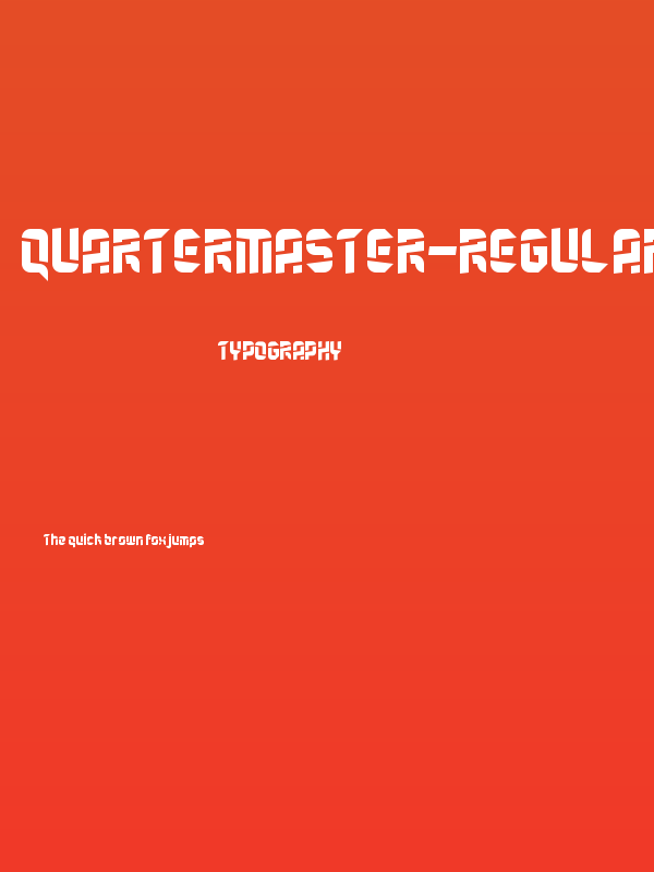 Quartermaster-Regular Poster