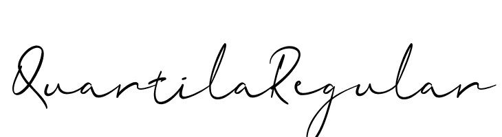 Quartila Regular  Free Fonts Download