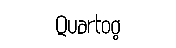Quartog  フリーフォントのダウンロード