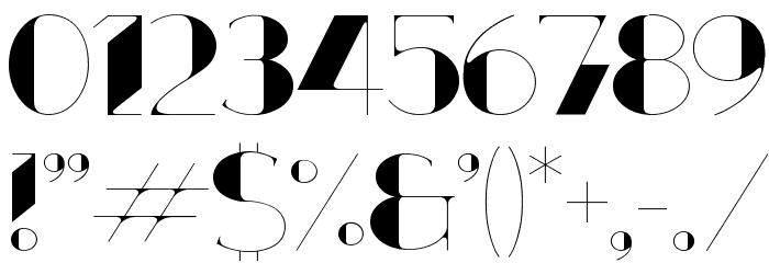 Quartz Font OTHER CHARS