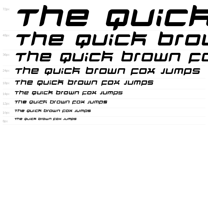 Quarx Italic Waterfall