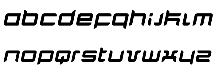 Quarx Italic Font LOWERCASE
