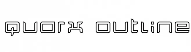 Quarx Outline  नि: शुल्क फ़ॉन्ट्स डाउनलोड