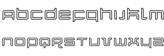 Quarx Outline Polices MAJUSCULES