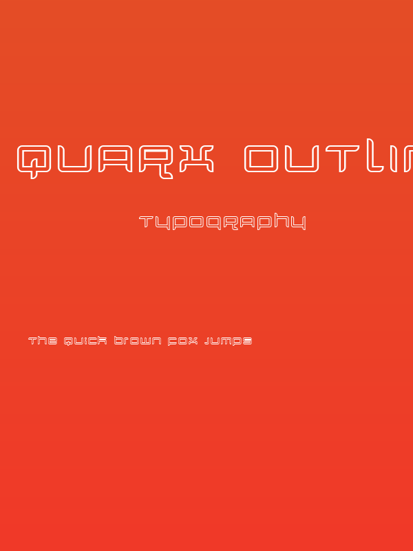 Quarx Outline Poster