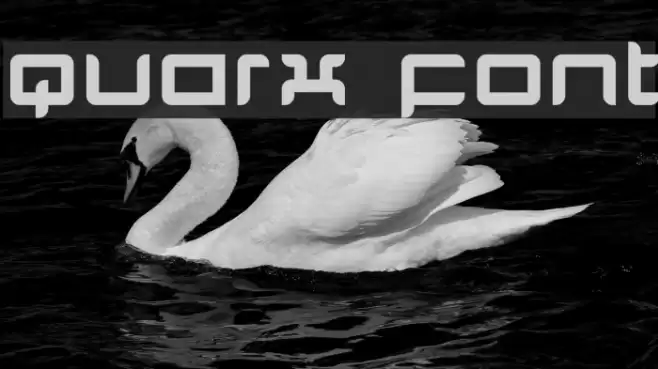 Quarx Font examples