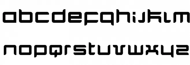 Quarx Schriftart Kleinbuchstaben