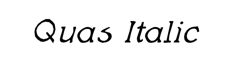Quas Italic Font