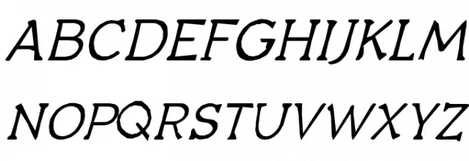Quas Italic Fonte MAIÚSCULAS
