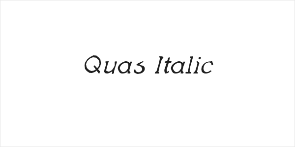 Quas Italic Logo