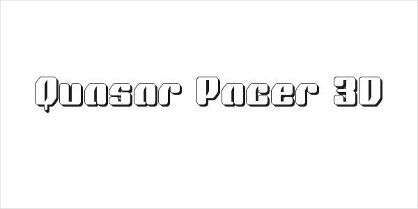 Quasar Pacer 3D Logo