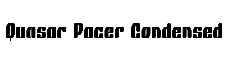 Quasar Pacer Condensed  नि: शुल्क फ़ॉन्ट्स डाउनलोड