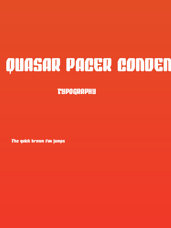 Quasar Pacer Condensed Poster
