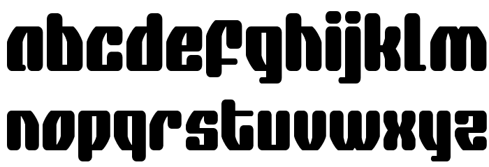 Quasar Pacer Condensed Font LOWERCASE